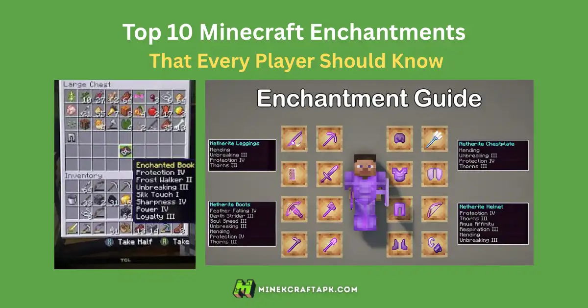 Top 10 Minecraft Enchantments