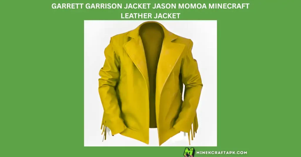garrett garrison jacket jason momoa minecraft leather jacket